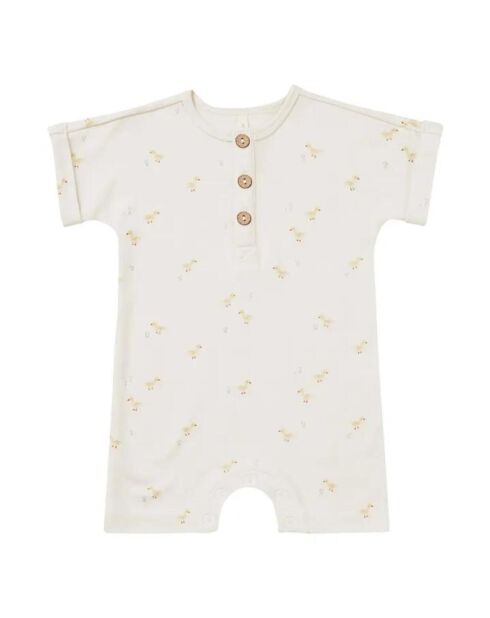 Combishort Canards blanc cassé