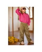 Pantalon en Velours Côtelé Albie vert kaki