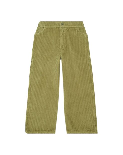 Pantalon en Velours Côtelé Albie vert kaki