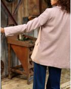 Veste de tailleur en Laine mélangée Villie rose