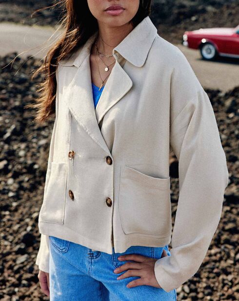 Veste en Lin mélangé Verly beige