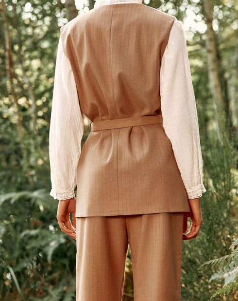 Veste sans manches Venus beige