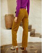 Pantalon en Velours côtelé Ugo vert amande