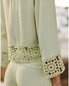 Blouse Tevy vert amande