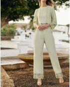 Blouse Tevy vert amande
