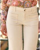 Pantalon en Velourrs côtelé Sonny écru