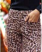 Pantalon Sonny léopard marron