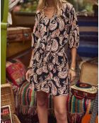 Robe Ruth cachemire noire
