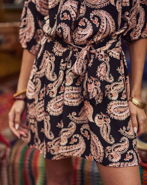 Robe Ruth cachemire noire