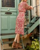 Robe Rokia cachemire rouge