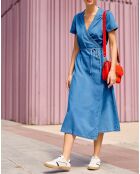 Robe Riley wash bleue