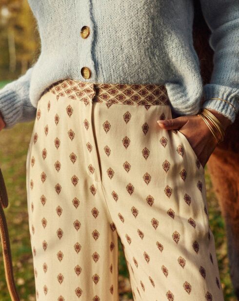 Pantalon Polia boho beige