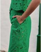 Pantalon Philena vert