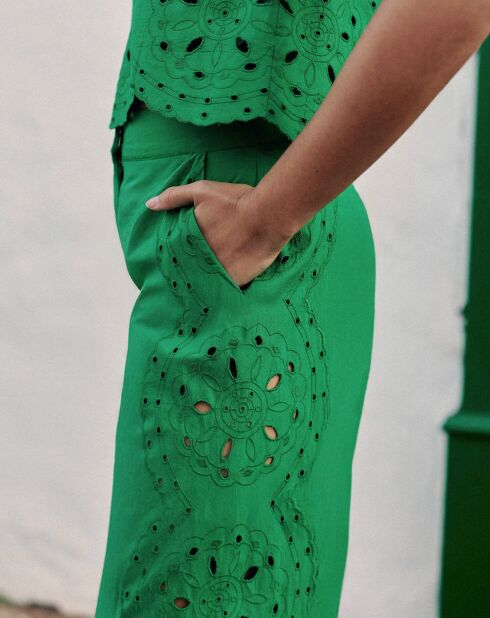 Pantalon Philena vert