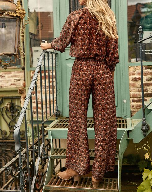 Pantalon Penny romano marron