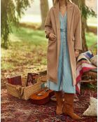 Manteau en Laine mélangée Nelia camel