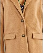 Manteau en Laine mélangée Nelia camel