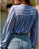 Chemise Blue bleu/blanc