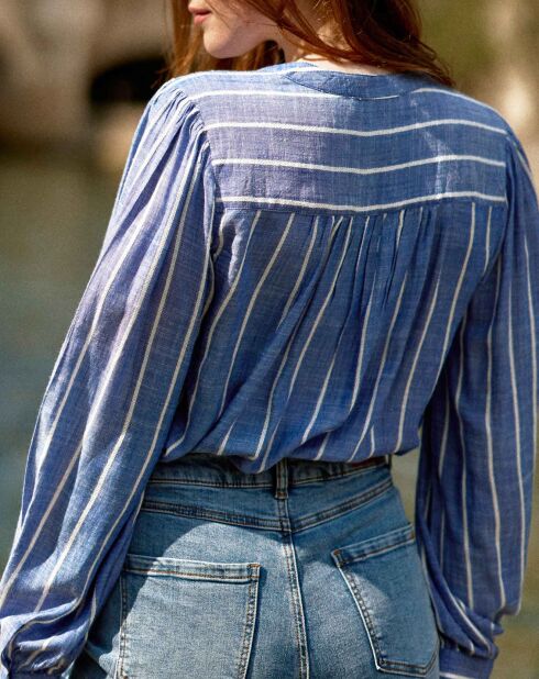 Chemise Blue bleu/blanc