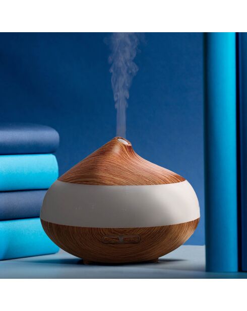 Diffuseur d'arômes en bois avec panneau transparent [USB]