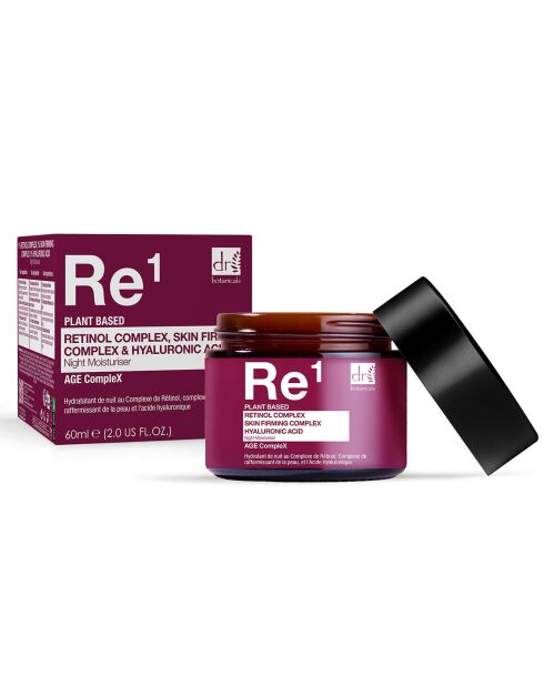 Complexe de rétinol, complexe raffermissant et crème de nuit à l'acide hyaluronique - 60 ml