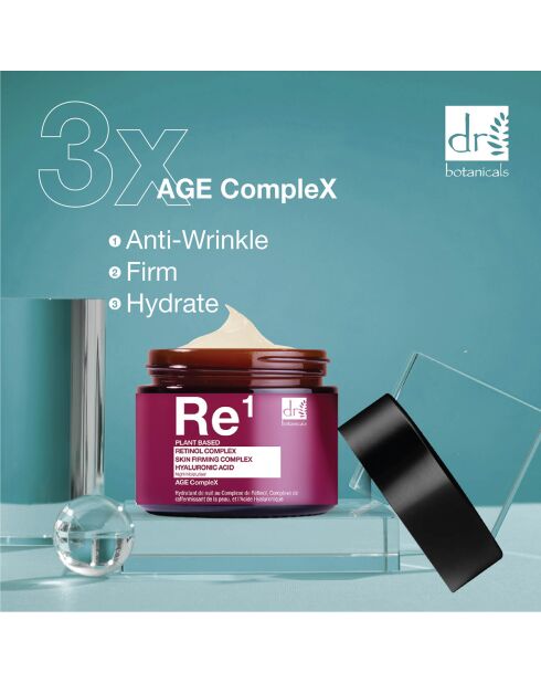 Complexe de rétinol, complexe raffermissant et crème de nuit à l'acide hyaluronique - 60 ml