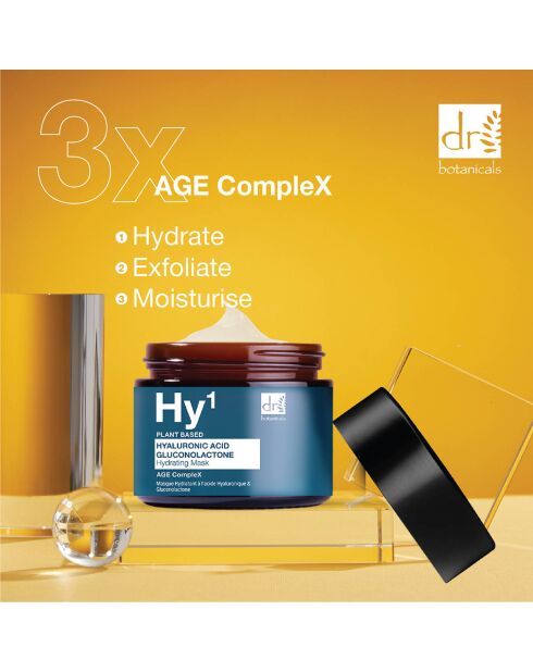 Hyaluronzuur- en gluconolactonmasker - 60 ml