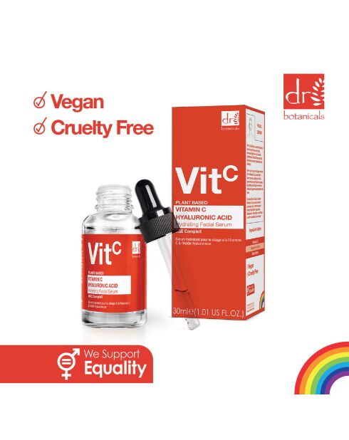 Siero viso con vitamina C e acido ialuronico - 30ml