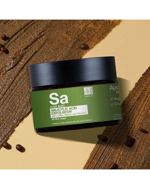 Exfoliant à l'acide salicylique avec café, noix et vitamine E - 60 ml