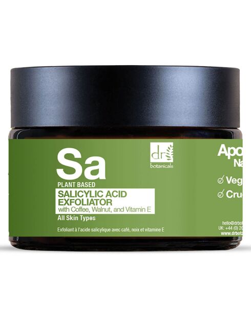 Exfoliant à l'acide salicylique avec café, noix et vitamine E - 60 ml
