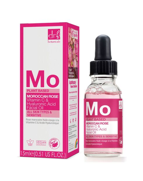 Huile Visage Nourrissante à la Rose - 15ml