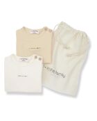 Lot 2 bodies Lis en Coton Bio beiges