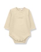 Lot 2 bodies Lis en Coton Bio beiges