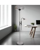 Lampada da terra grigia 8925 - 38x11 cm