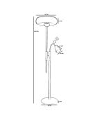 Lampadaire 8925 moutarde - 38x11 cm