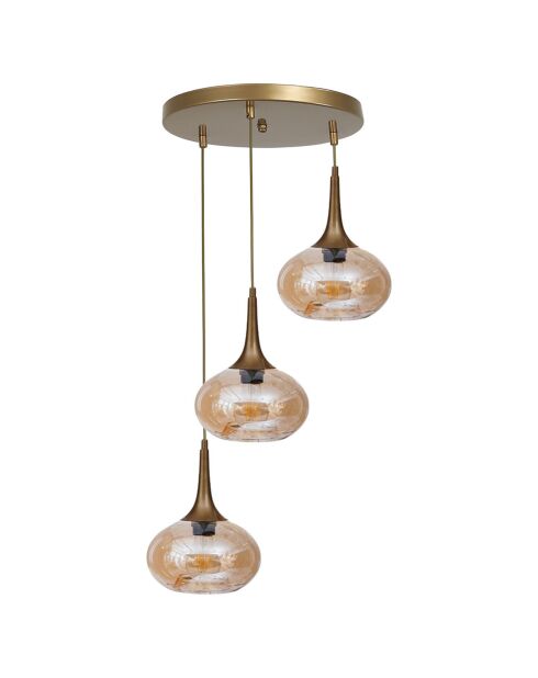 Lustre 9048 miel/doré - 55x6x3 cm