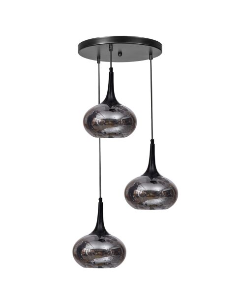 Lustre 9049 gris/noir - 55x6x3 cm