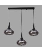 Lustre 9049 gris/noir - 55x6x3 cm