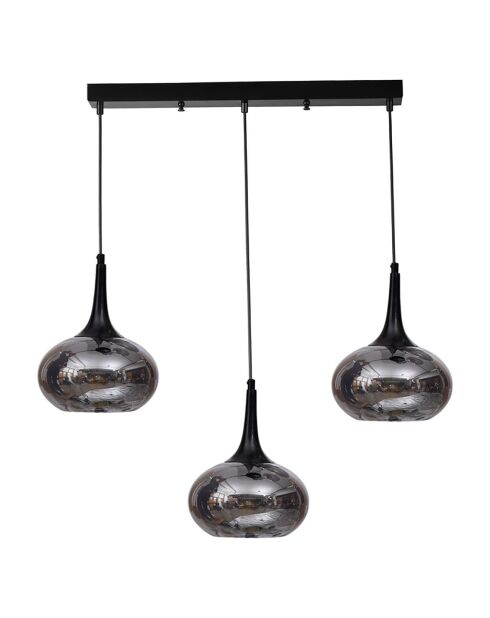 Lustre 9049 gris/noir - 55x6x3 cm