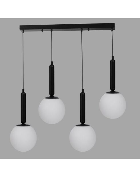 Lustre 9057 blanc/noir - 65x6x3 cm