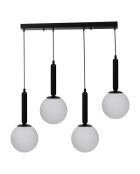 Lustre 9057 blanc/noir - 65x6x3 cm