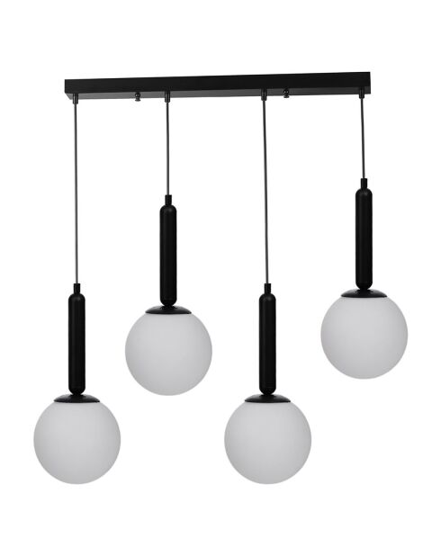 Lustre 9057 blanc/noir - 65x6x3 cm