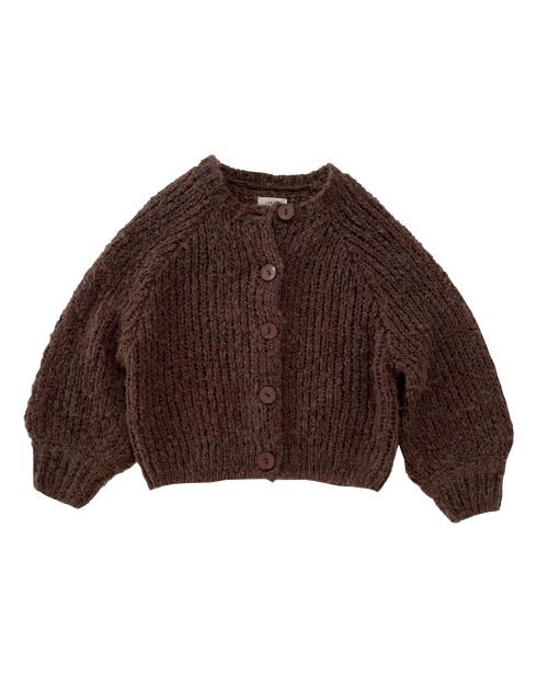 Cardigan in misto lana Camel Alpaca