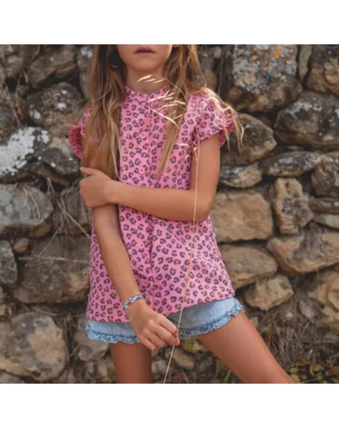 Blouse Marni Léopard rose