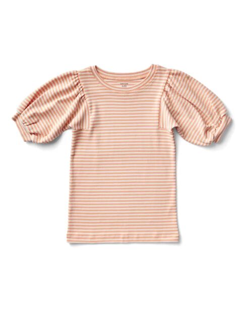 T-Shirt Rayé Balloon orange