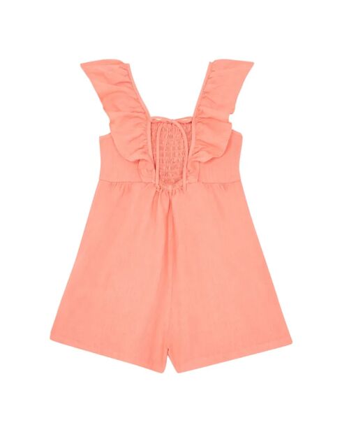 Combishort 100% Lin en saumon