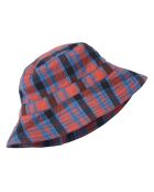 Bob en Popeline de Coton Cedrus Tartan rouge/bleu