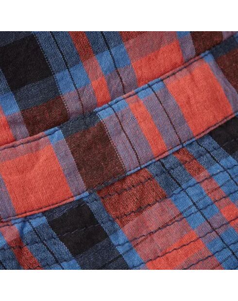 Bob en Popeline de Coton Cedrus Tartan rouge/bleu