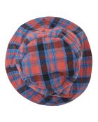 Bob en Popeline de Coton Cedrus Tartan rouge/bleu