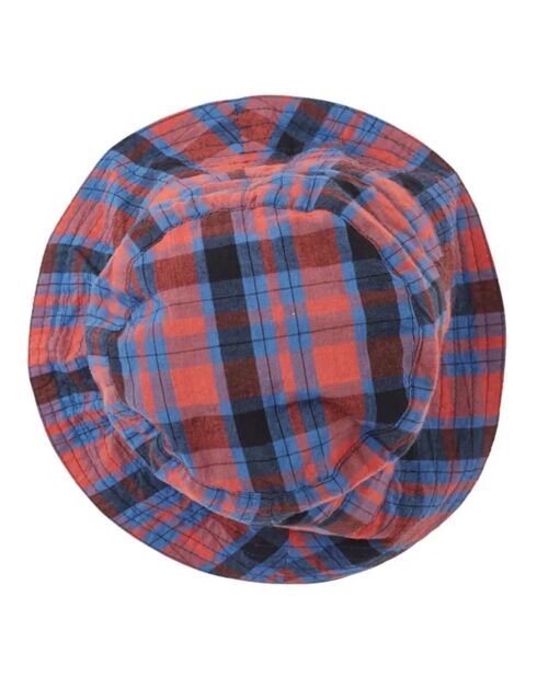 Bob en Popeline de Coton Cedrus Tartan rouge/bleu